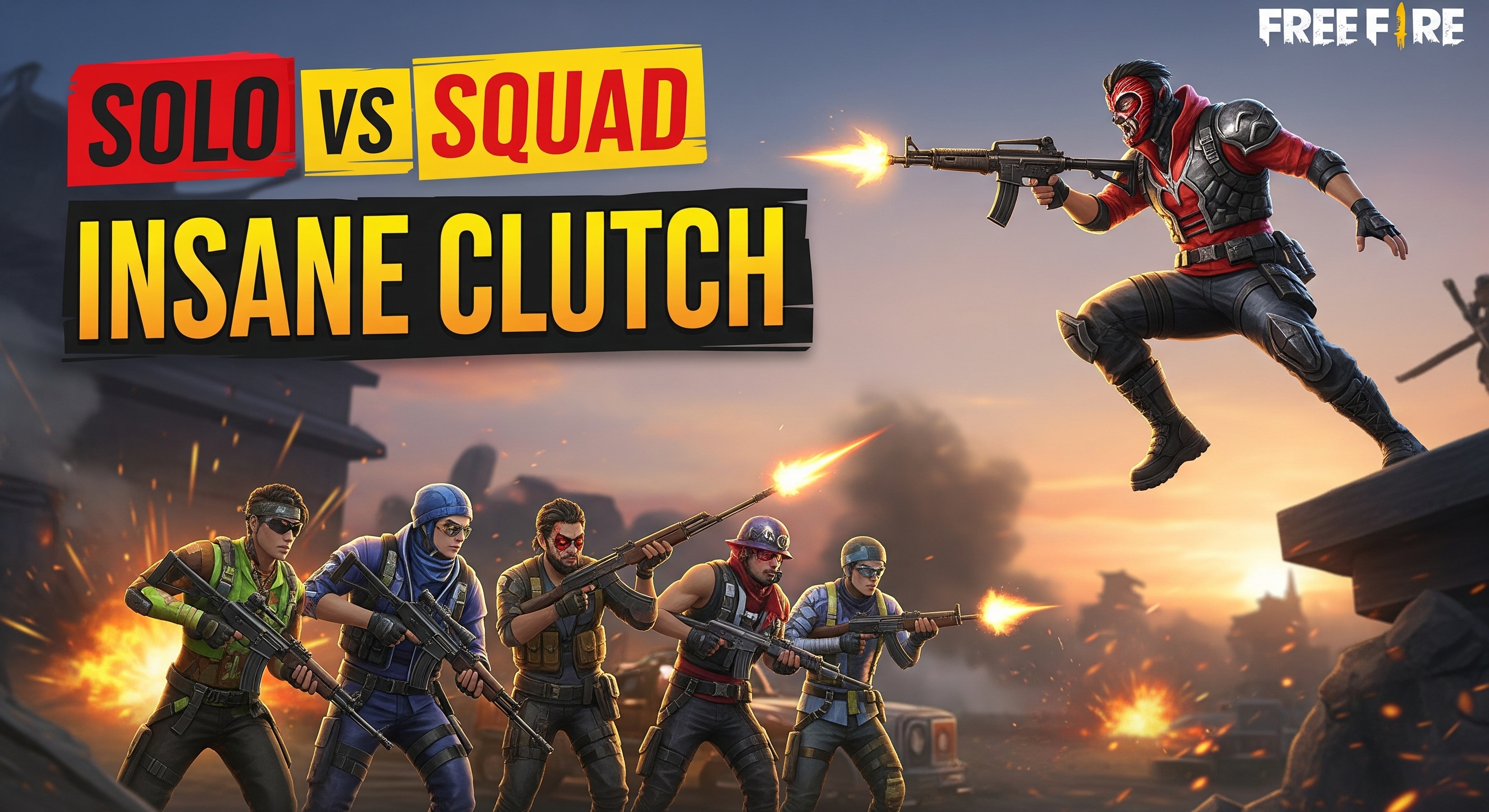Free Fire thumbnail maker — Booyah win design