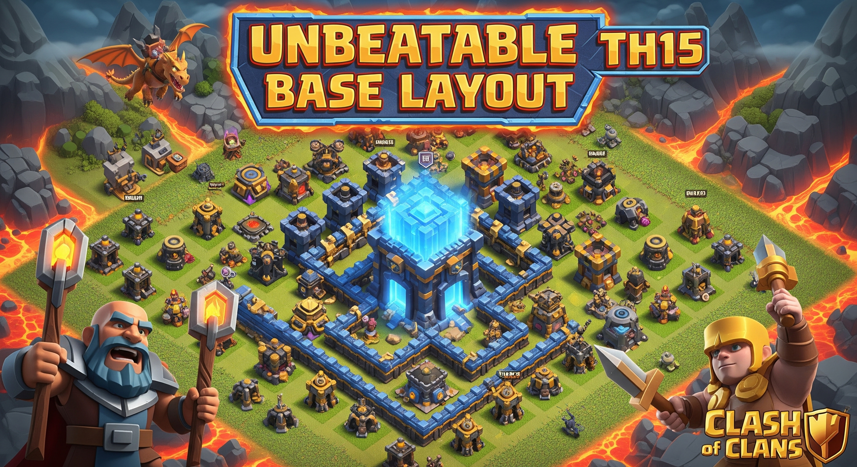 Clash of Clans thumbnail maker — TH & war design