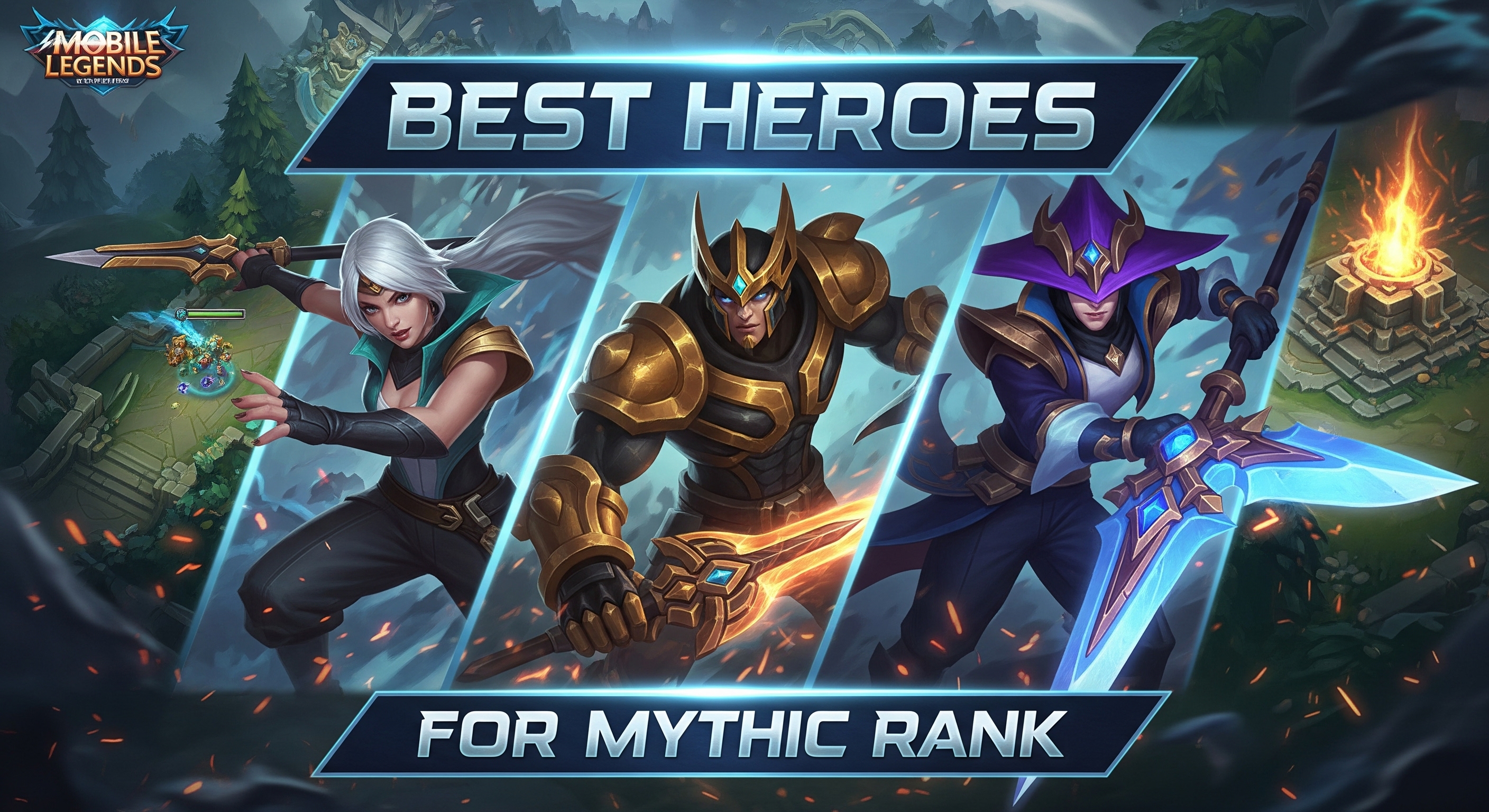 Mobile Legends thumbnail maker — Rank climb design