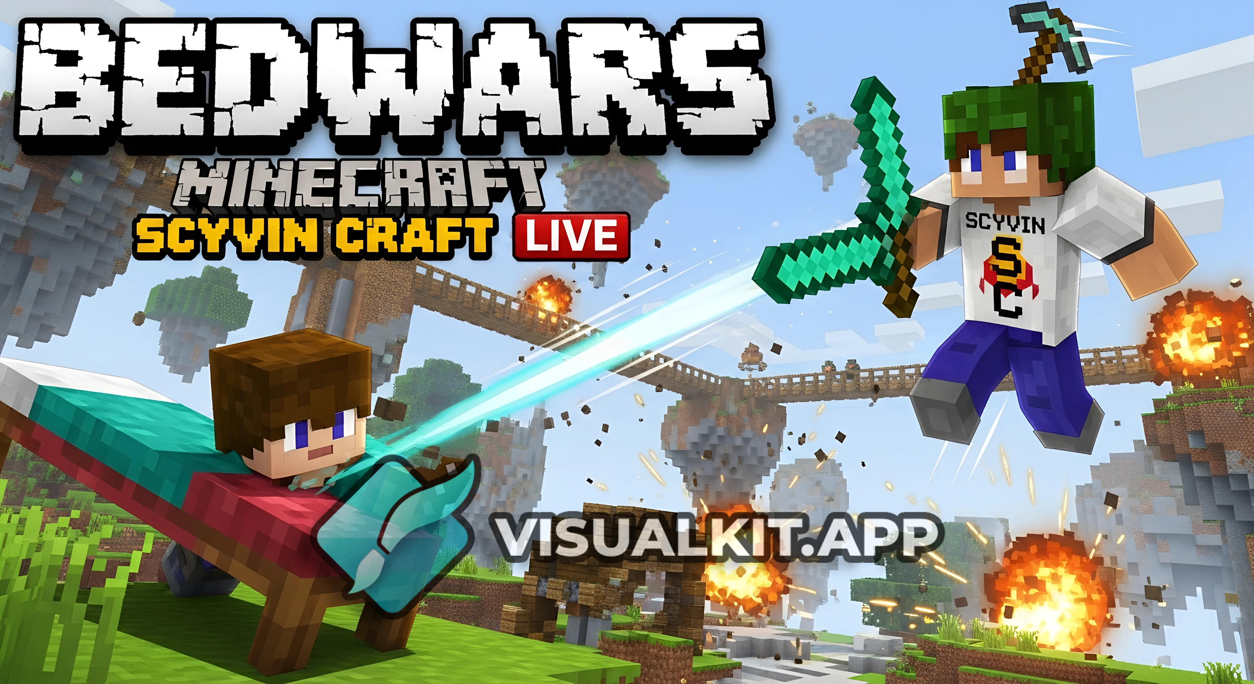 Bedwar Minecraft SCYVIN CRAFT LIVE