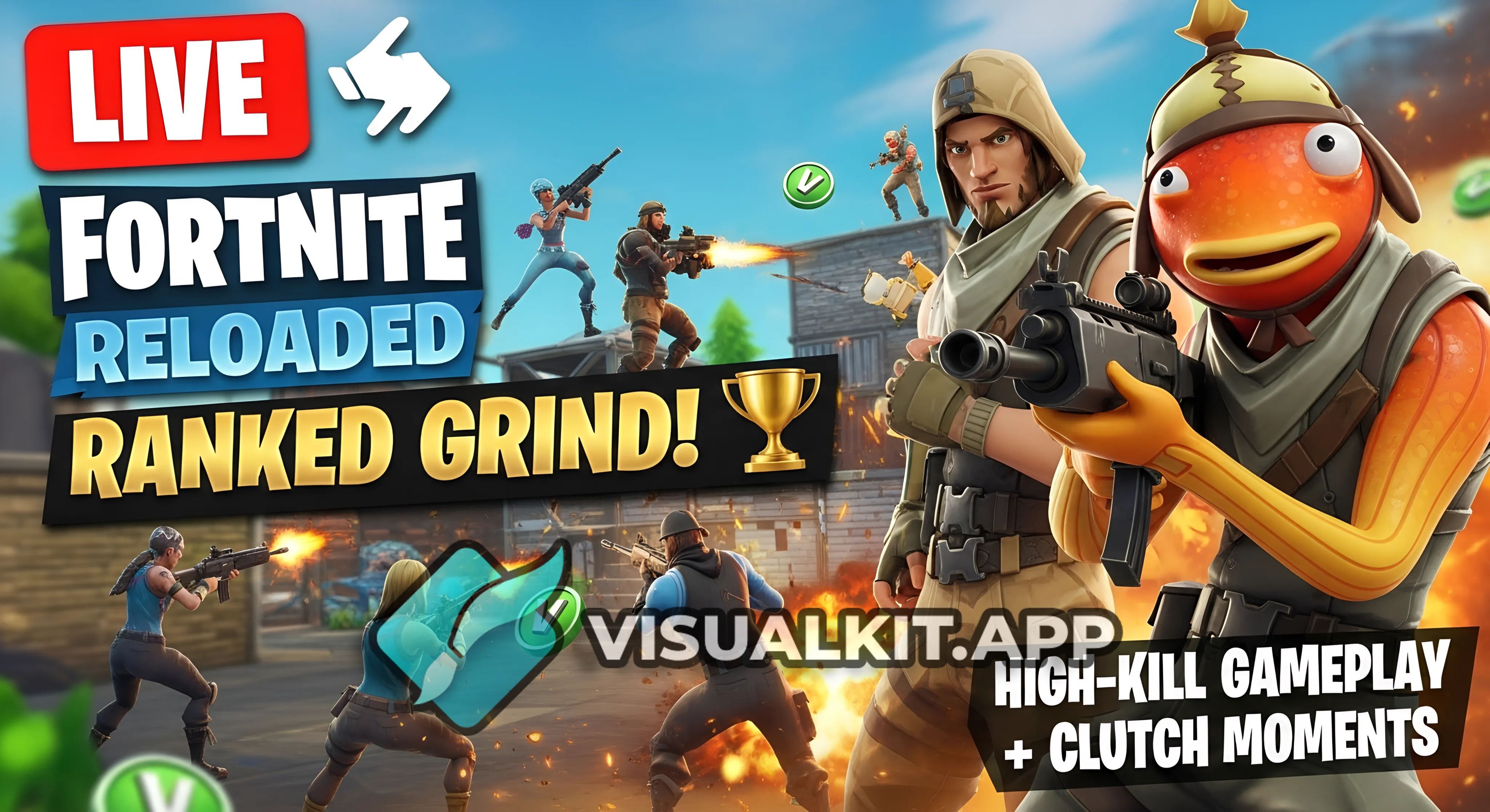 LIVE 🔴 | Fortnite Reloaded RANKED Grind! 🏆 | High-Kill Gameplay + Clutch Moments