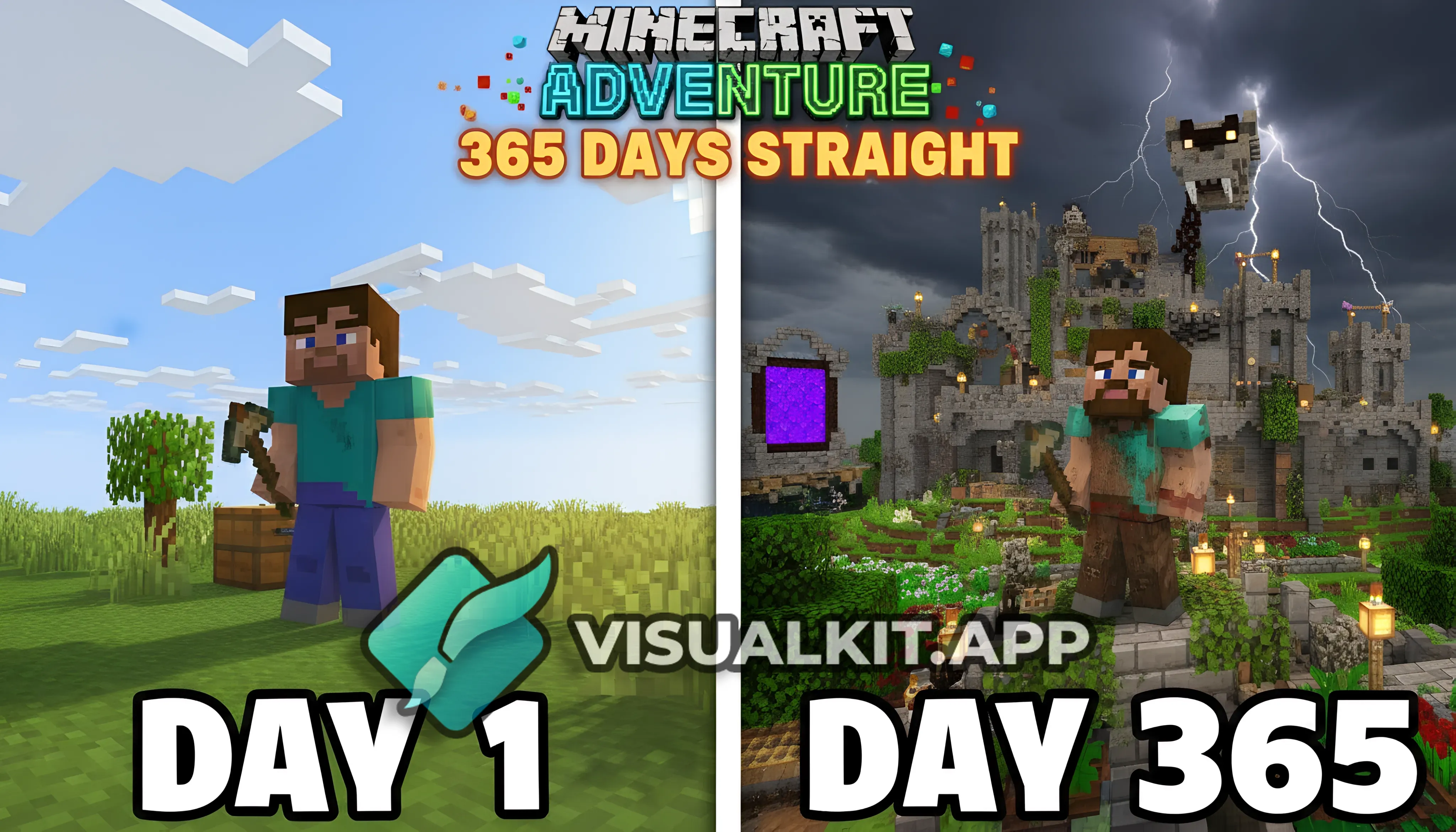 Playing Minecraft for 365 Days straight