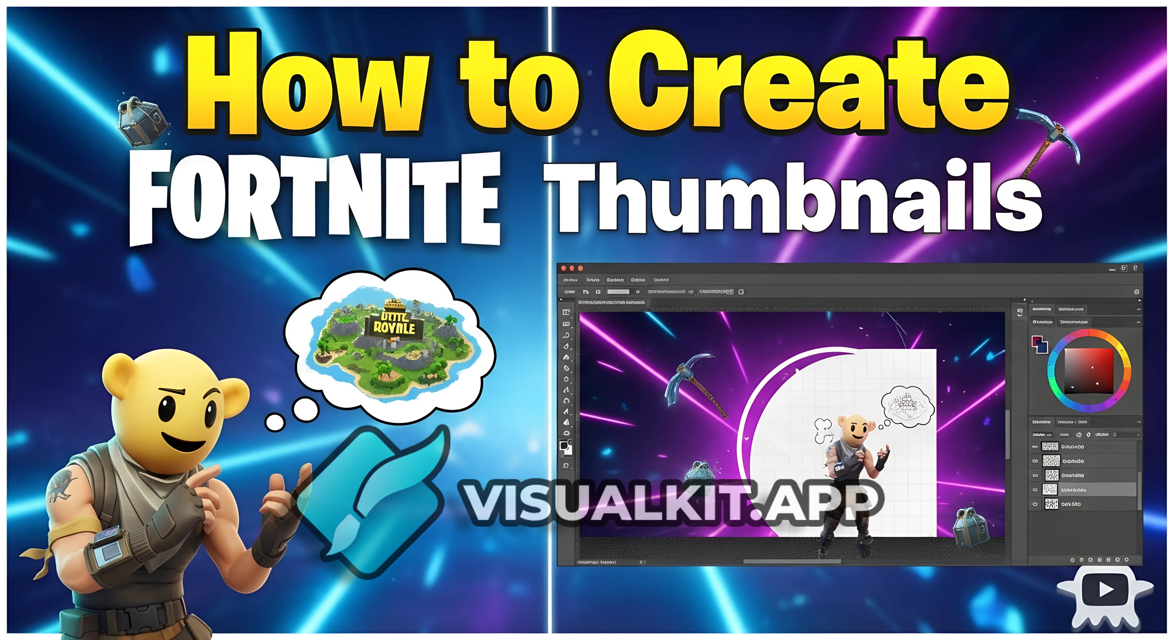 How to create fortnite thumbnails