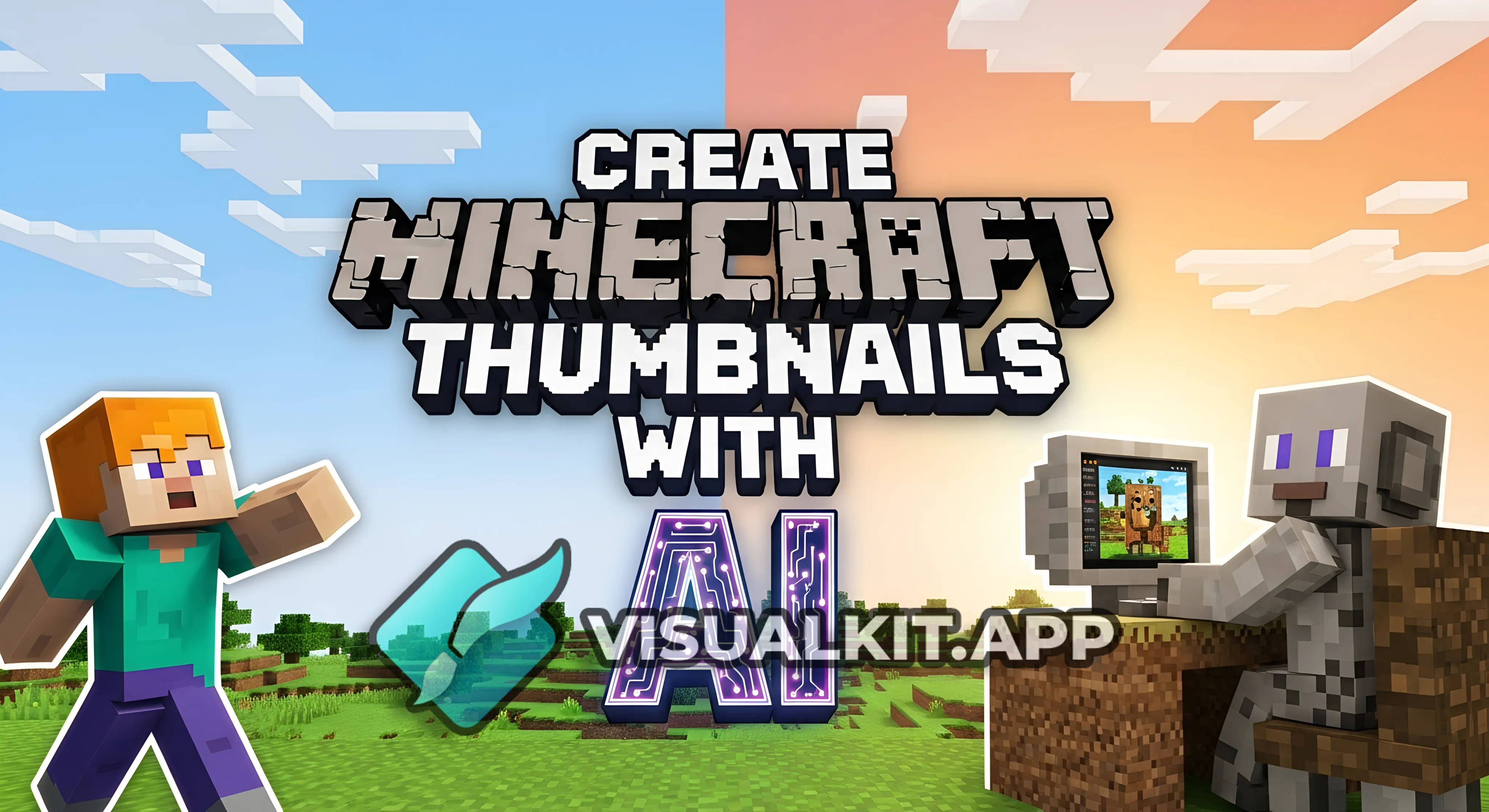 Create minecraft thumbnails with ai