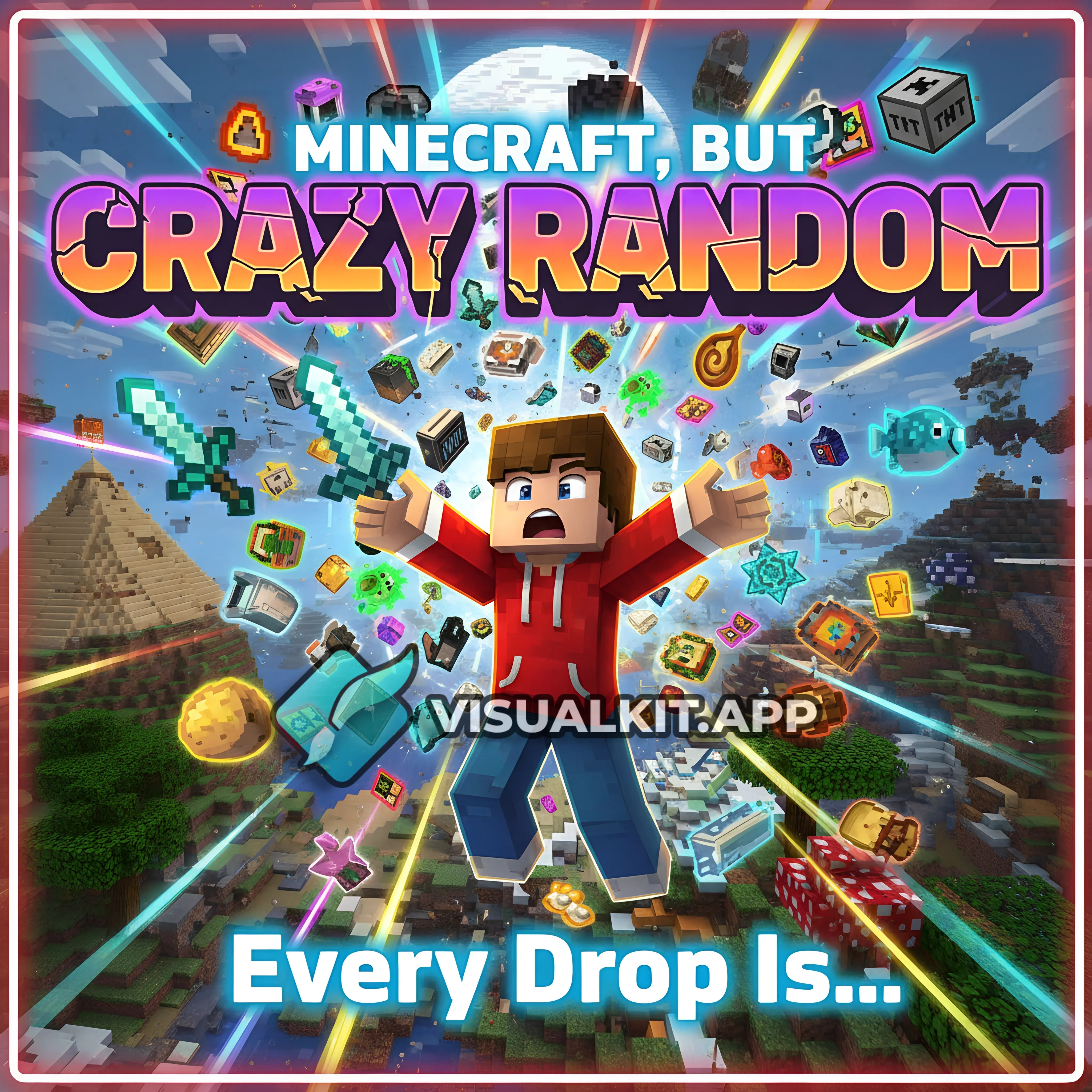 Minecraft, But Every Drop Is Crazy Random…