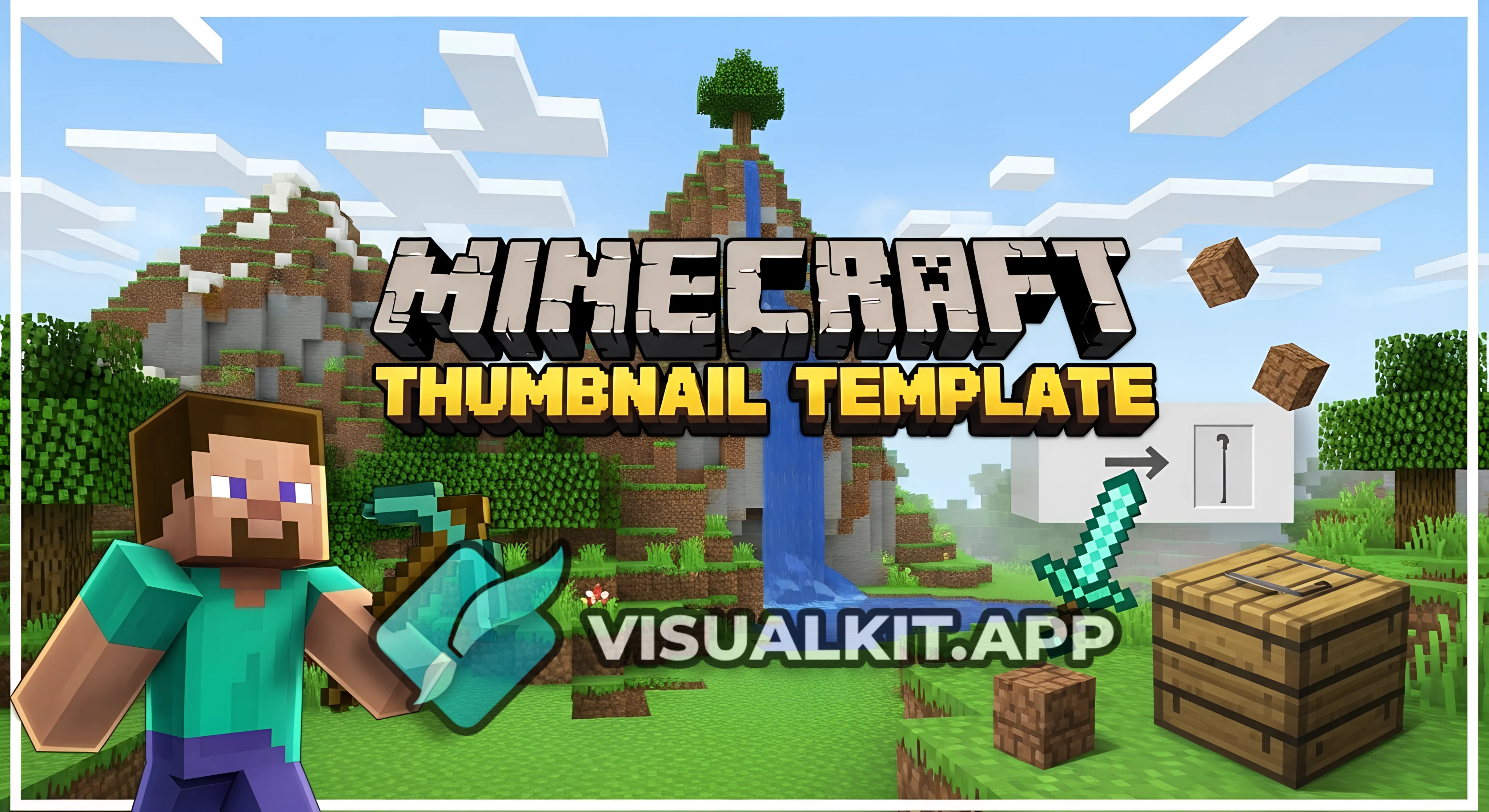 Minecraft Thumbnail Template