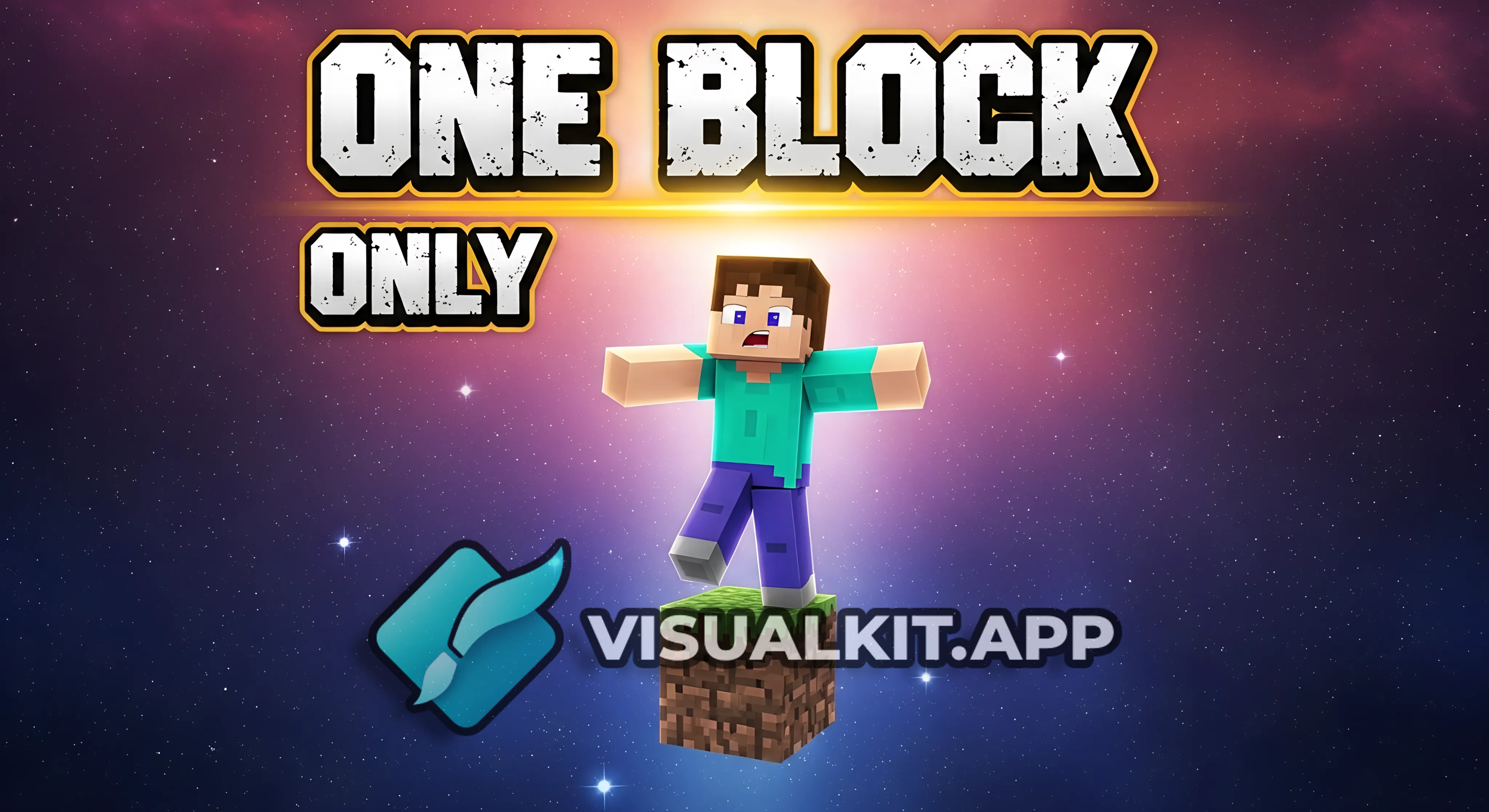 Minecraft, But i can only stand on one block