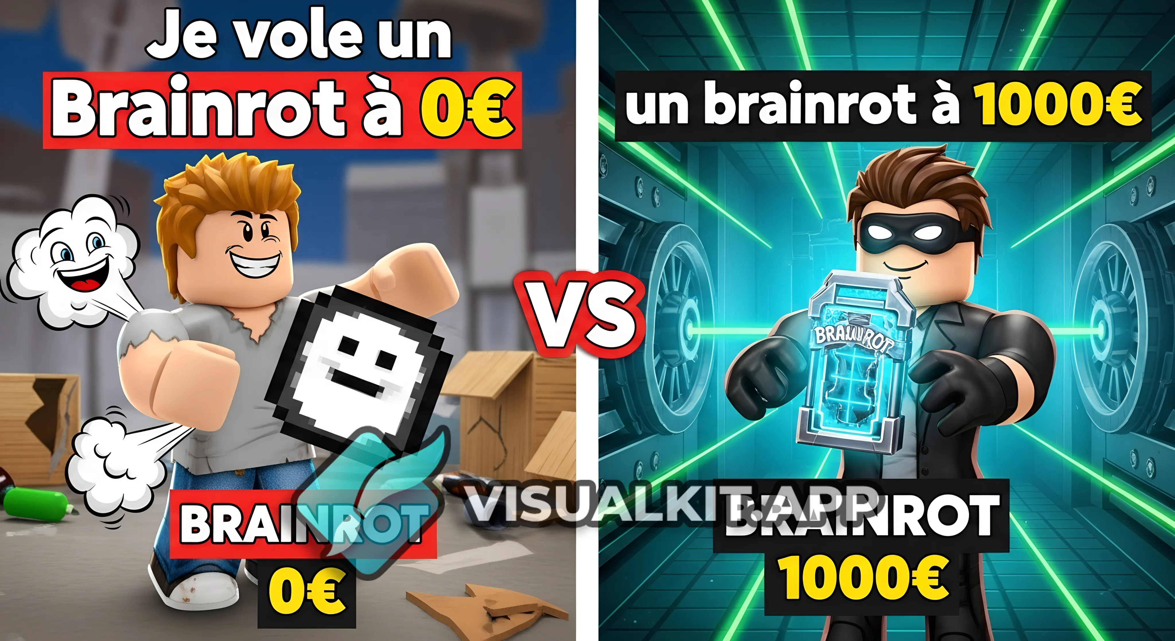 Je vole un brainrot à 0€ vs un brainrot à 1000€