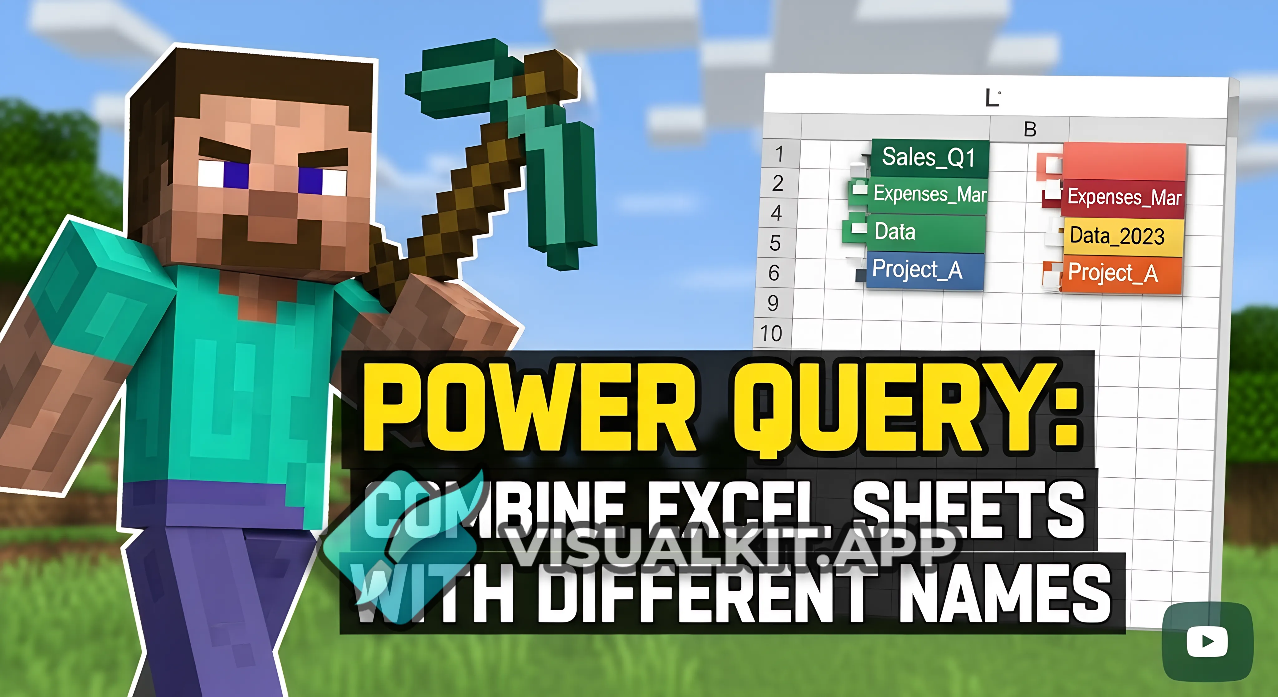 POWER QUERY: COMBINE EXCEL SHEETS WITH DIFFERENT NAMES