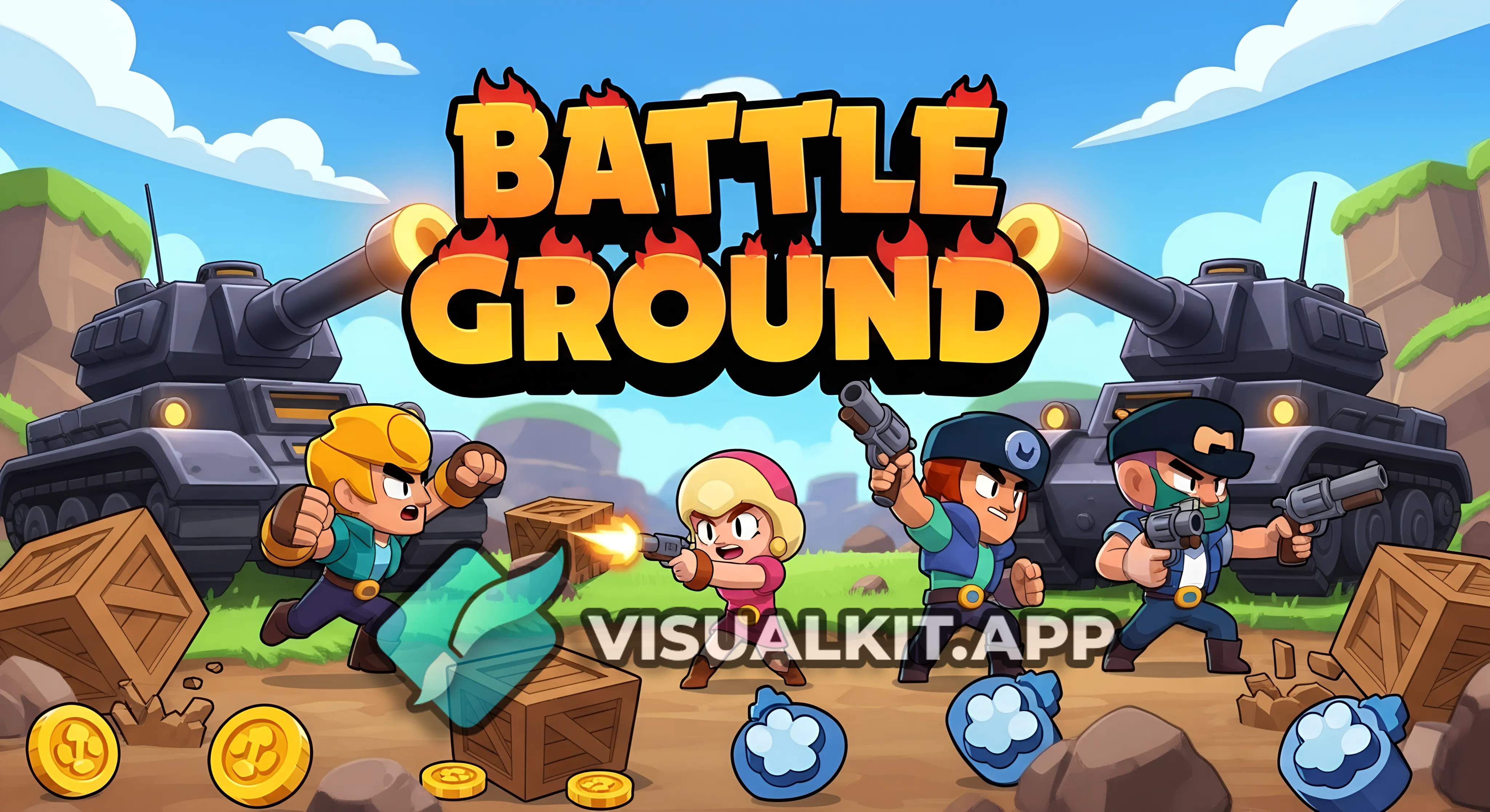Battle Ground, Black Tanks, Creates, easy style
