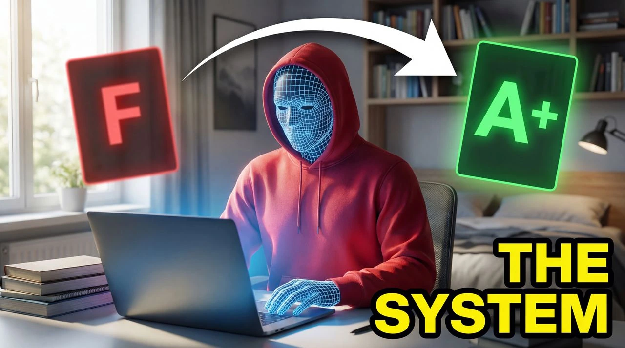 How I Rewired My Brain for Straight A's (The 2026 System) - education thumbnail template