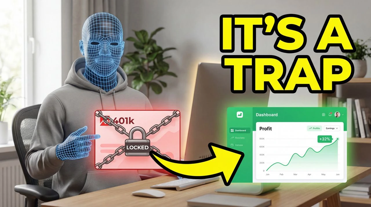 Why Your 401k is a Trap (The 2026 Wealth Exit) - finance thumbnail template
