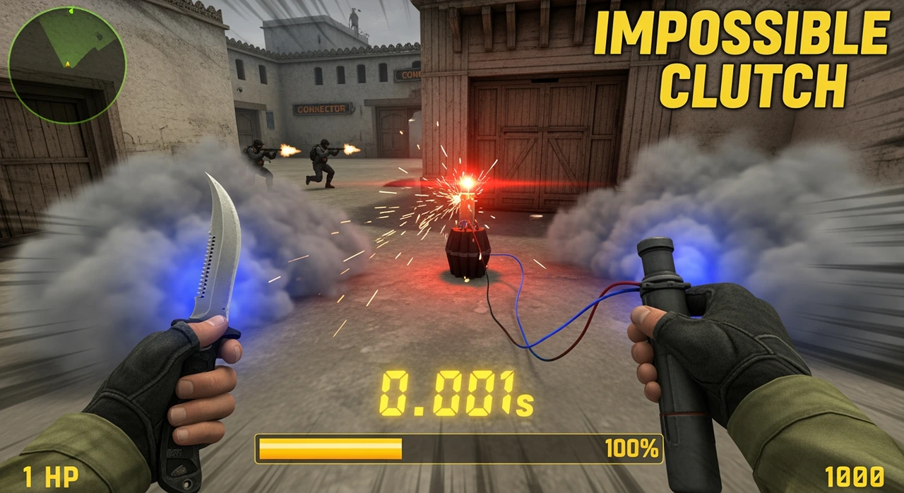 The 0.001 Second Defuse That Shocked the Lobby - YouTube thumbnail template