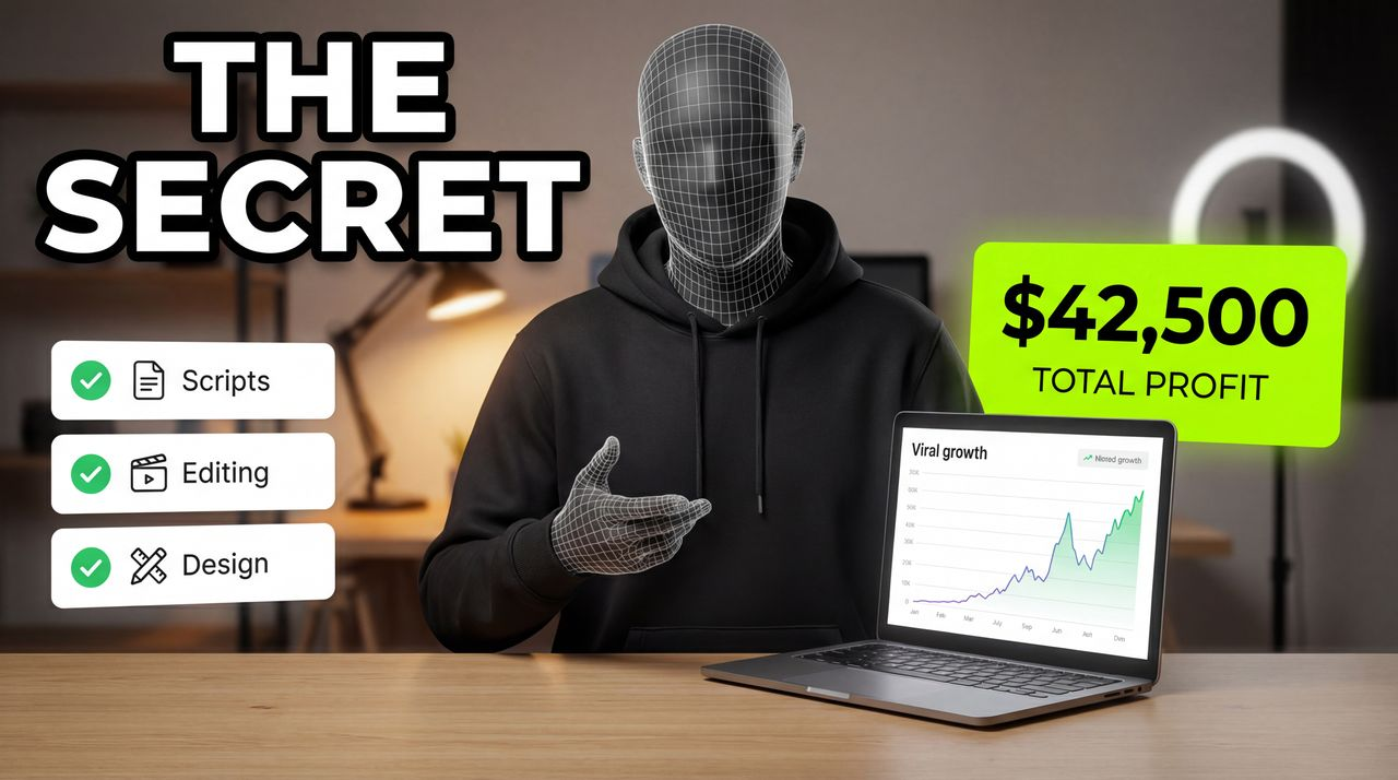 I Replaced My Entire Creative Team With AI (It Worked) - entertainment thumbnail template