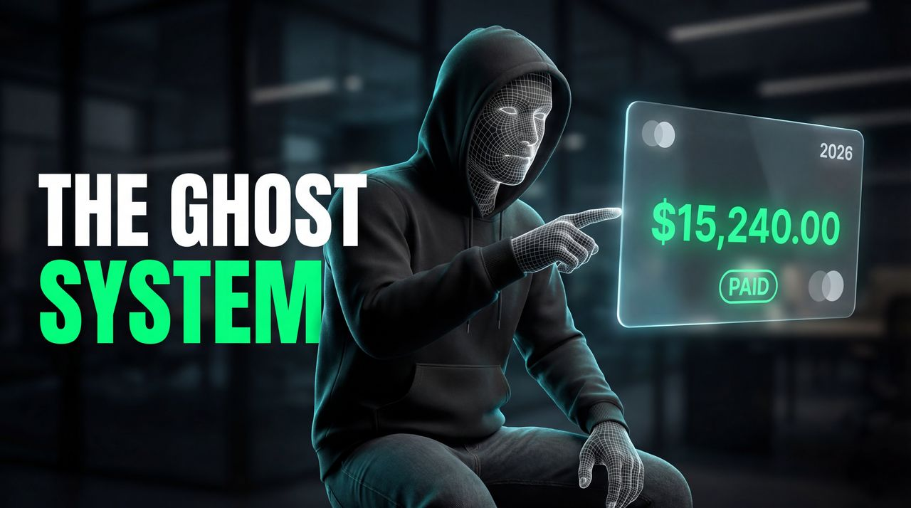 How to Build a $15,000/Month 'Ghost Business' From Scratch - finance thumbnail template