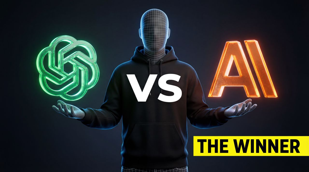 ChatGPT vs Claude: The Ultimate AI Showdown - tech thumbnail template