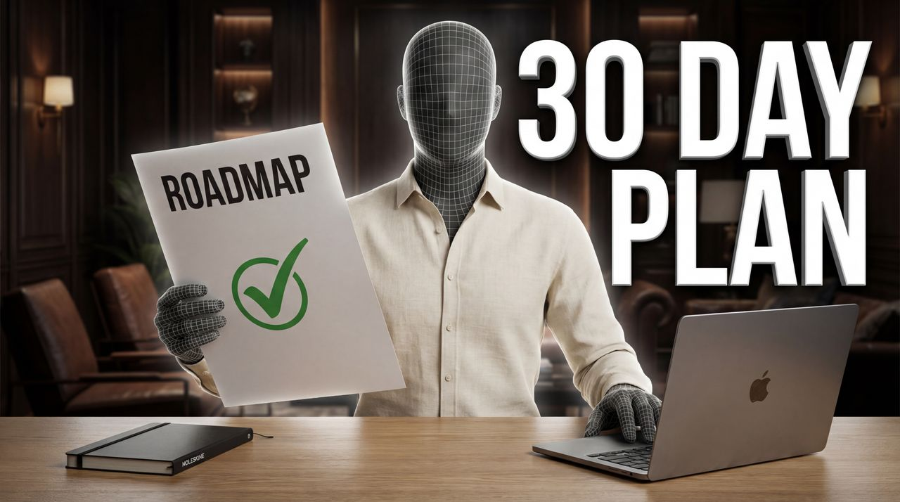 Master any high income skill in thirty days flat - education thumbnail template