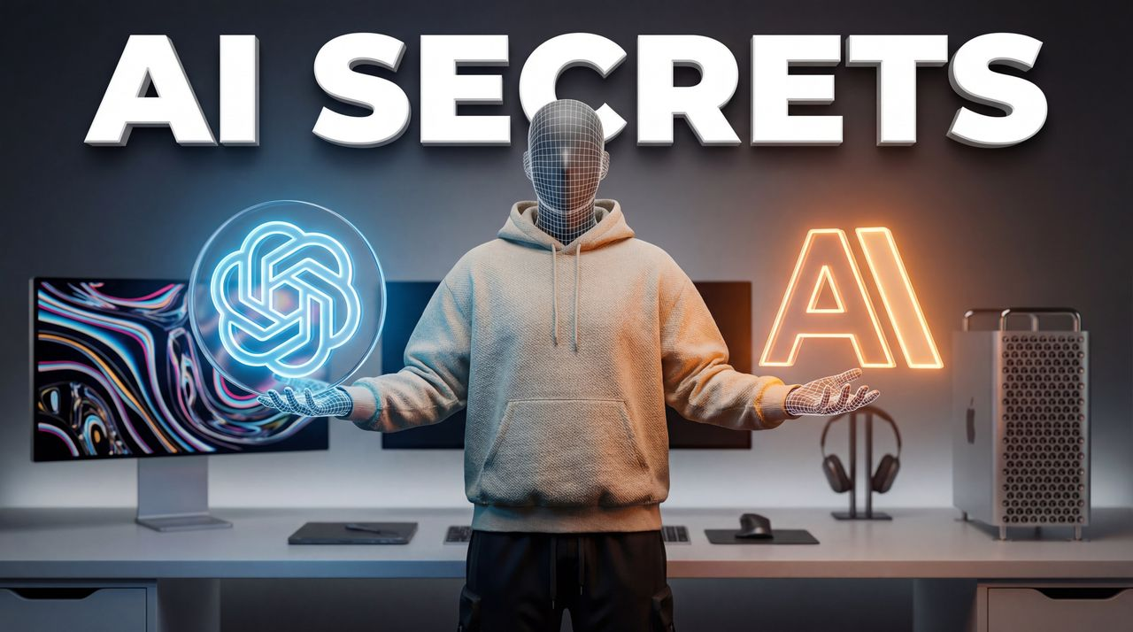 The Secret AI Tools for Tech Creators 2026 - tech thumbnail template