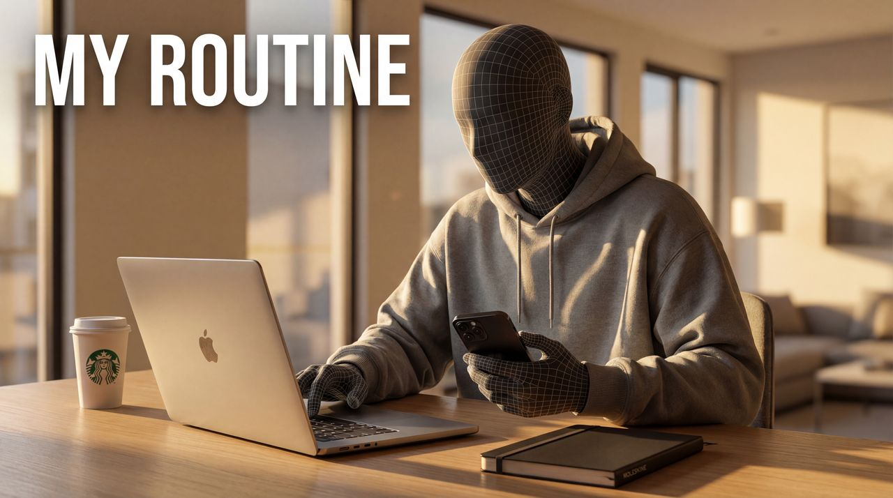 My 5 AM Productive Morning Routine for Success - YouTube thumbnail template