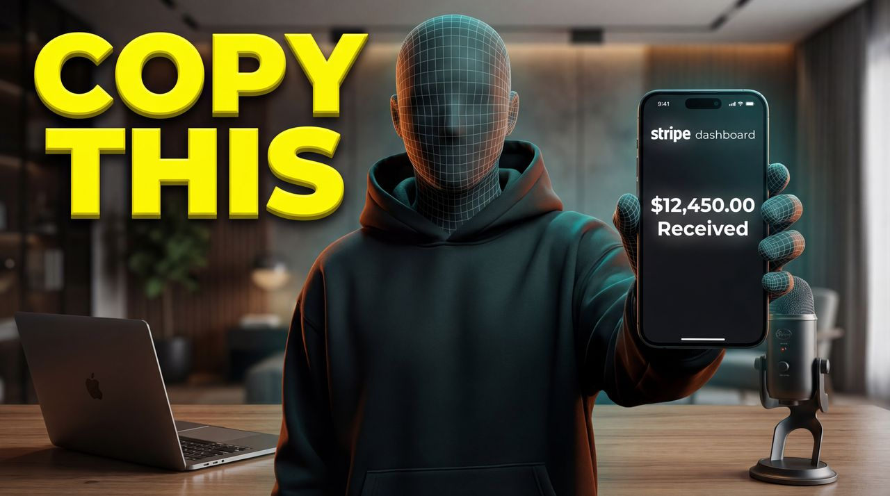 How to start a $10k/Month side hustle - finance thumbnail template