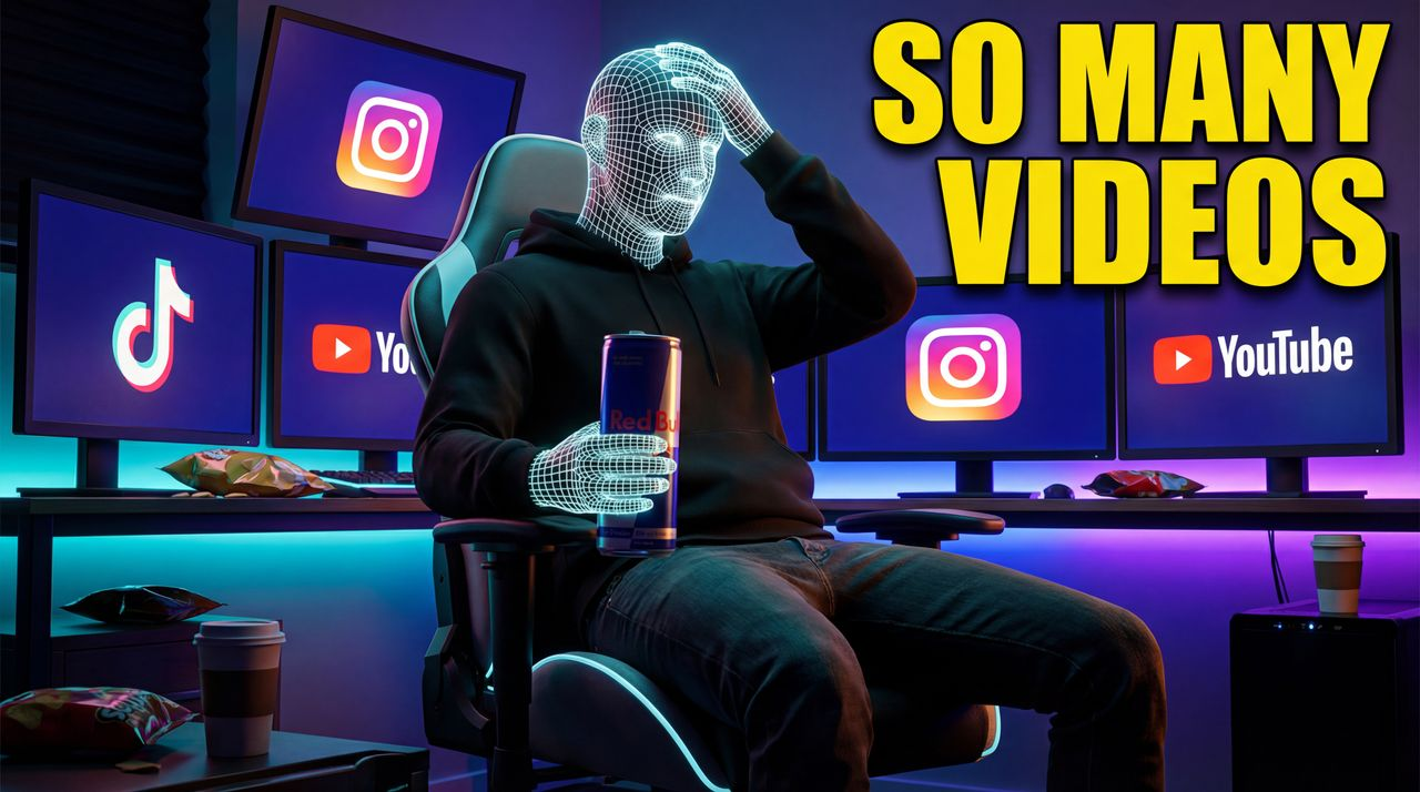 I Watched Every Viral Video So You Don't Have To - entertainment thumbnail template