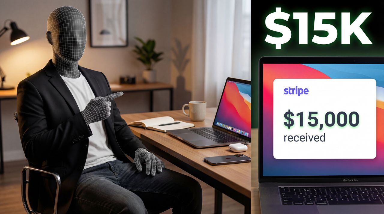 I Charged $15K For One Client Project - YouTube thumbnail template