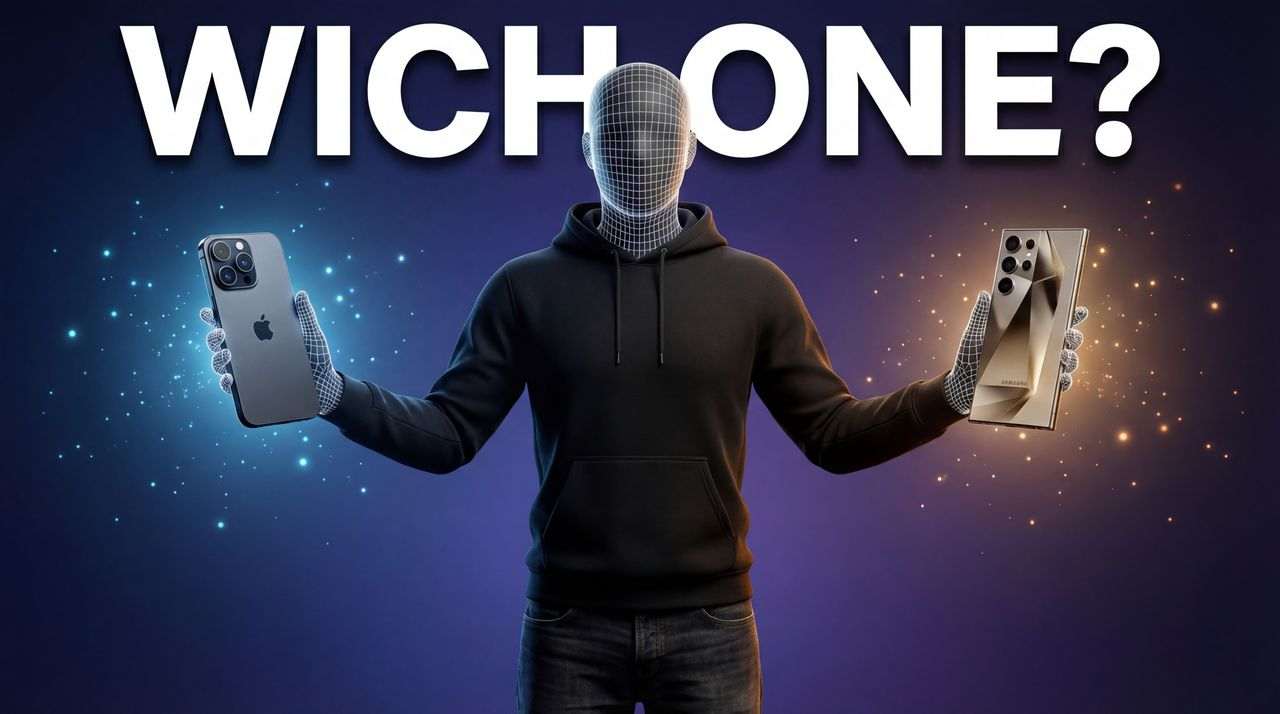 iPhone vs Android: Which Is Actually Better? - YouTube thumbnail template