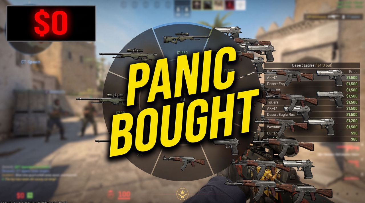 When You Accidentally Buy Every Round - gaming thumbnail template