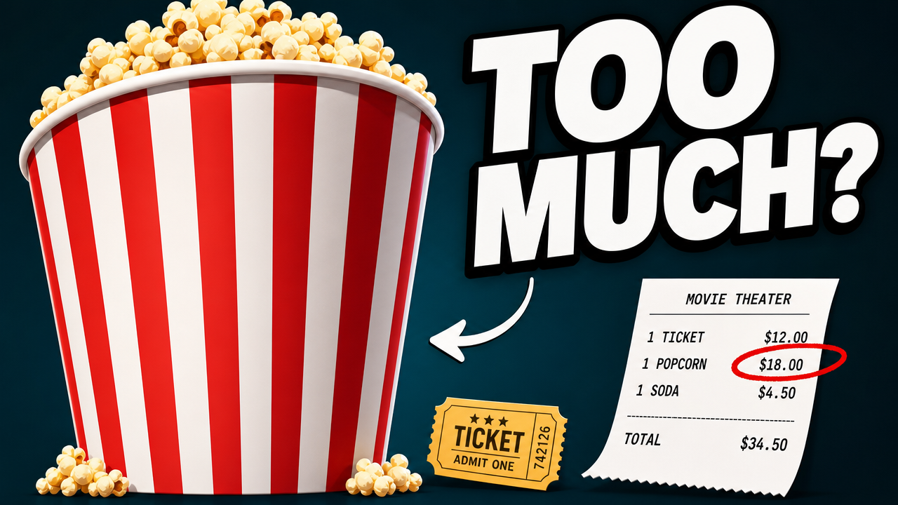 Why Movie Snacks Cost More Than the Ticket - YouTube thumbnail template