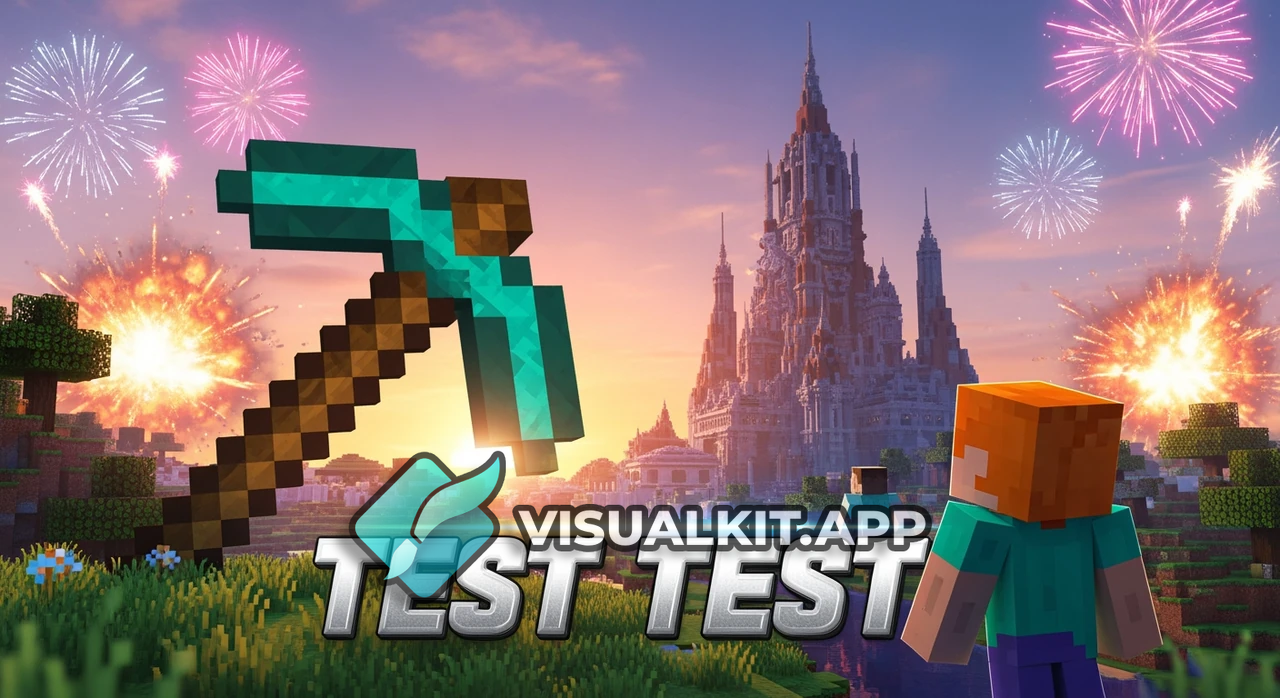 testtest — Epic Minecraft Thumbnail with Diamond Sword Glow