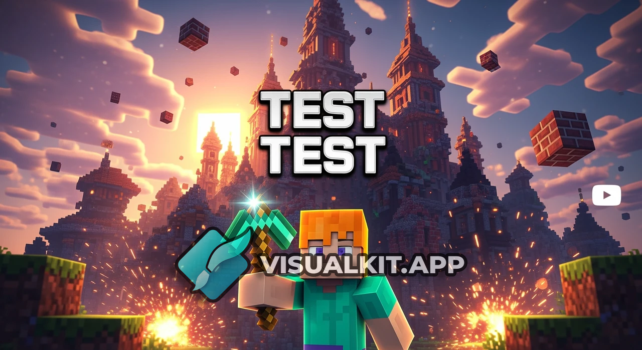 testtest — Minecraft Epic Thumbnail: Creeper, Diamond & Portal