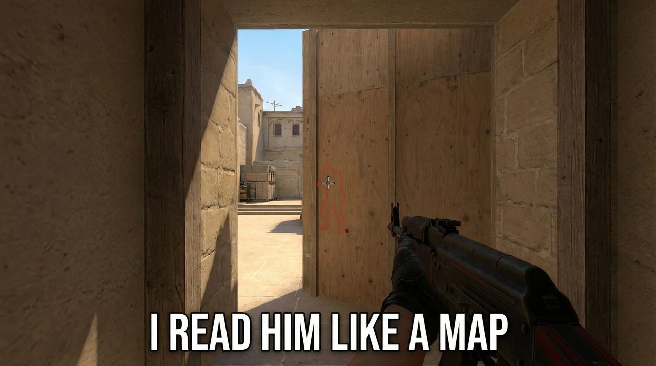 CS2 Counter-Strike 2 thumbnail showing gameplay action and clutch moment design