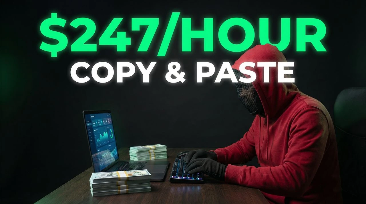 How to Make $247/Day with AI - business-education thumbnail template