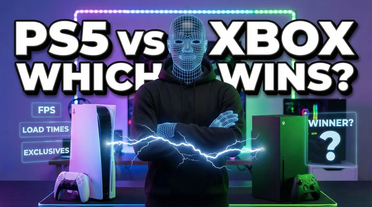 PS5 vs Xbox Series X: Which Console Wins in 2026? - tech-tutorial thumbnail template