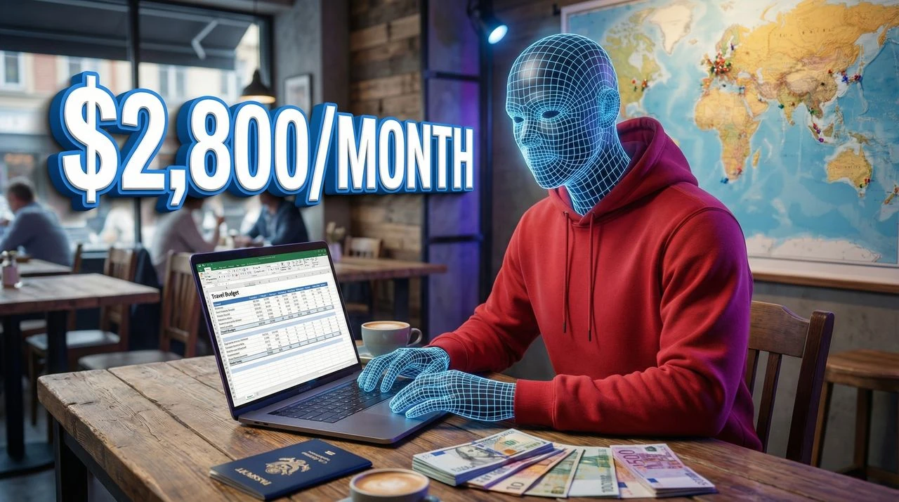 How I Afford to Travel Full-Time (Actual Budget Breakdown) - lifestyle-vlogs thumbnail template