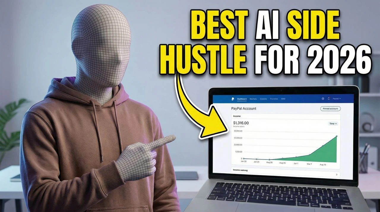 Best Side Hustle 2026 - business-education thumbnail template