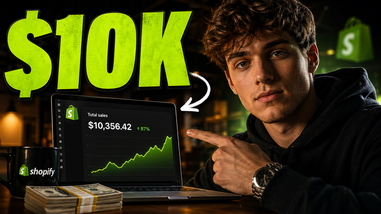 Atlas Shopify Workflow 10K - YouTube thumbnail template