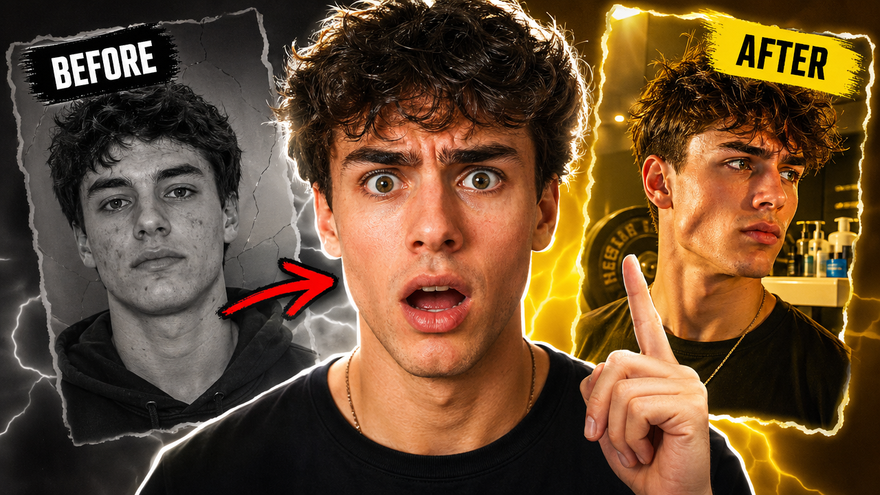 Looksmaxxing Breakdown In 2026 - lifestyle thumbnail template