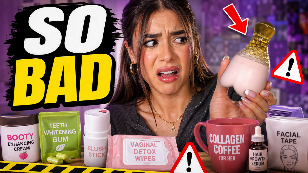 Worst Influencer Products Tested - YouTube thumbnail template