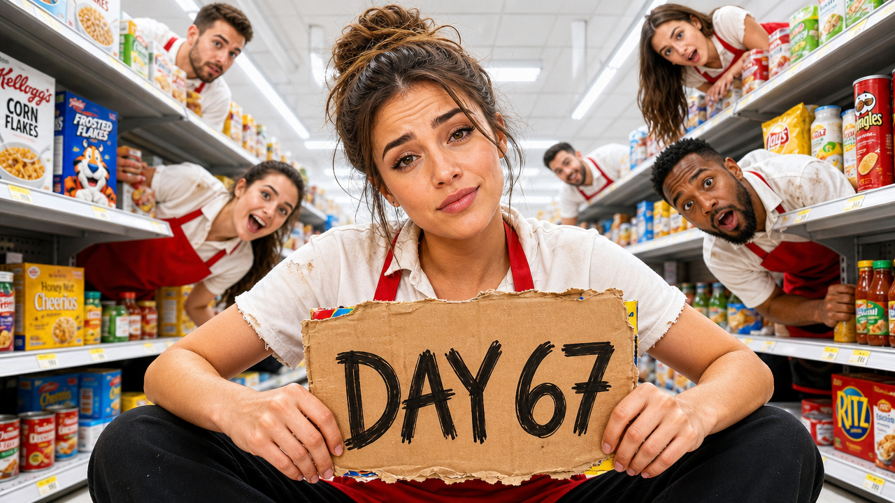Day 67 Grocery Store Challenge - YouTube thumbnail template