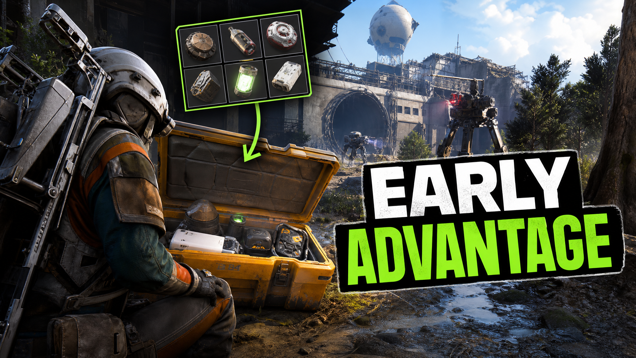 Arc Raiders thumbnail maker example for extraction run video
