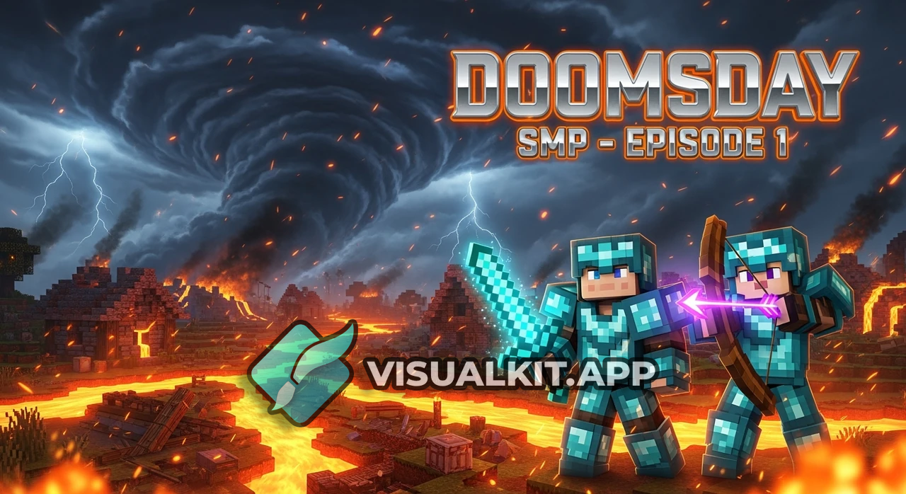 Ultra-Realistic Doomsday SMP Episode 2 Minecraft Cinematic Thumbnail