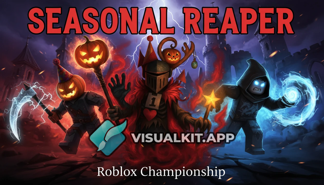 roblox Thumbnail - Dynamic Avatars, Neon Glow & Bold Text