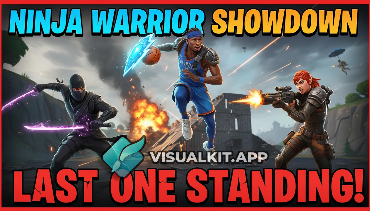 fortnite Thumbnail: Glitch Skins, Battle Bus, Explosive VFX