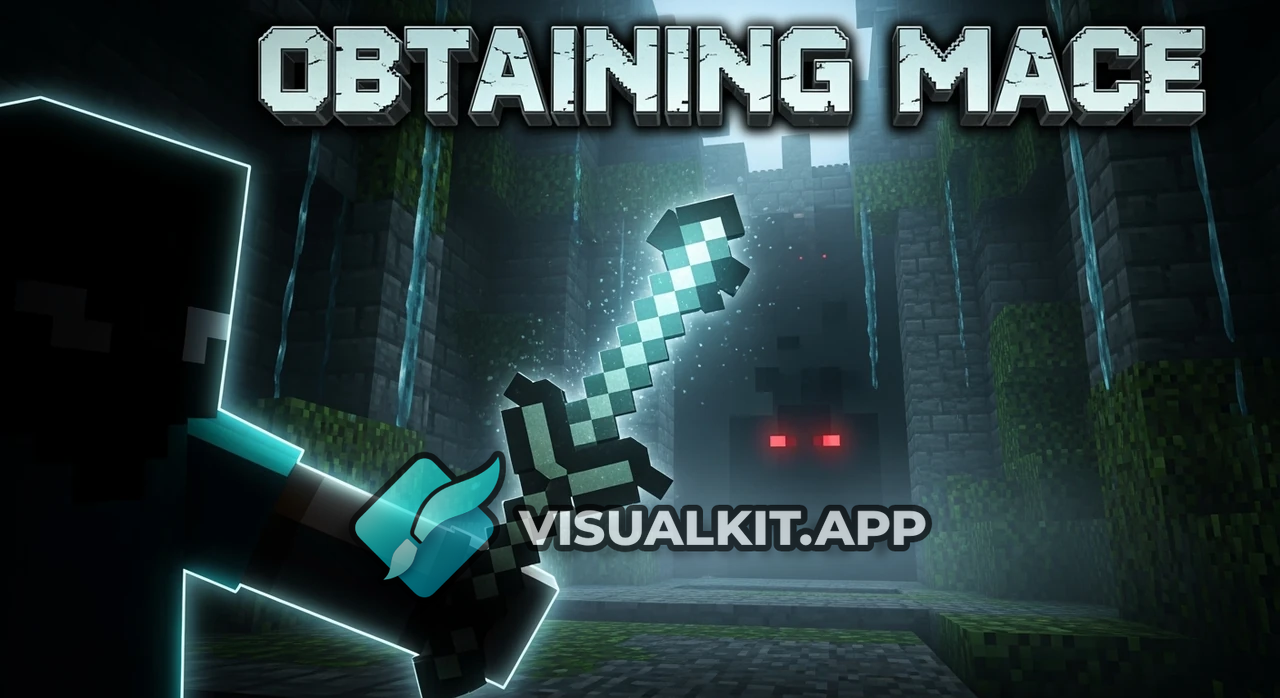 Obtaining Minecraft Mace: Dark, Moody Quest Thumbnail Reveal