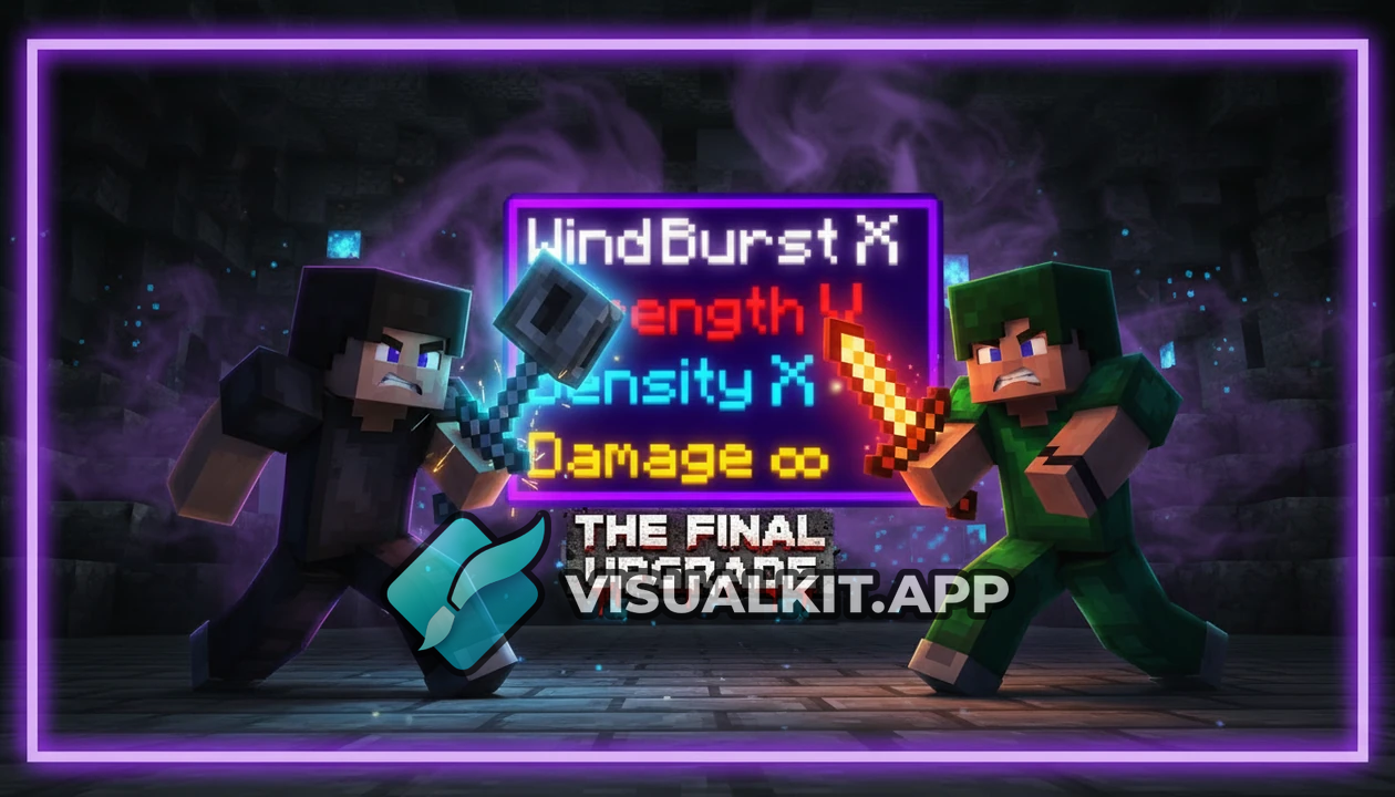 minecraft Thumbnail — Dark, Mysterious Creeper & Shadow Portal