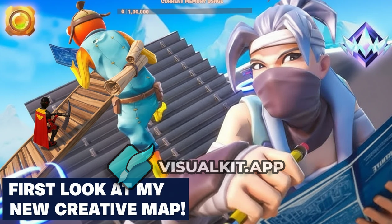 First image of my map — Fortnite thumbnail like second image
