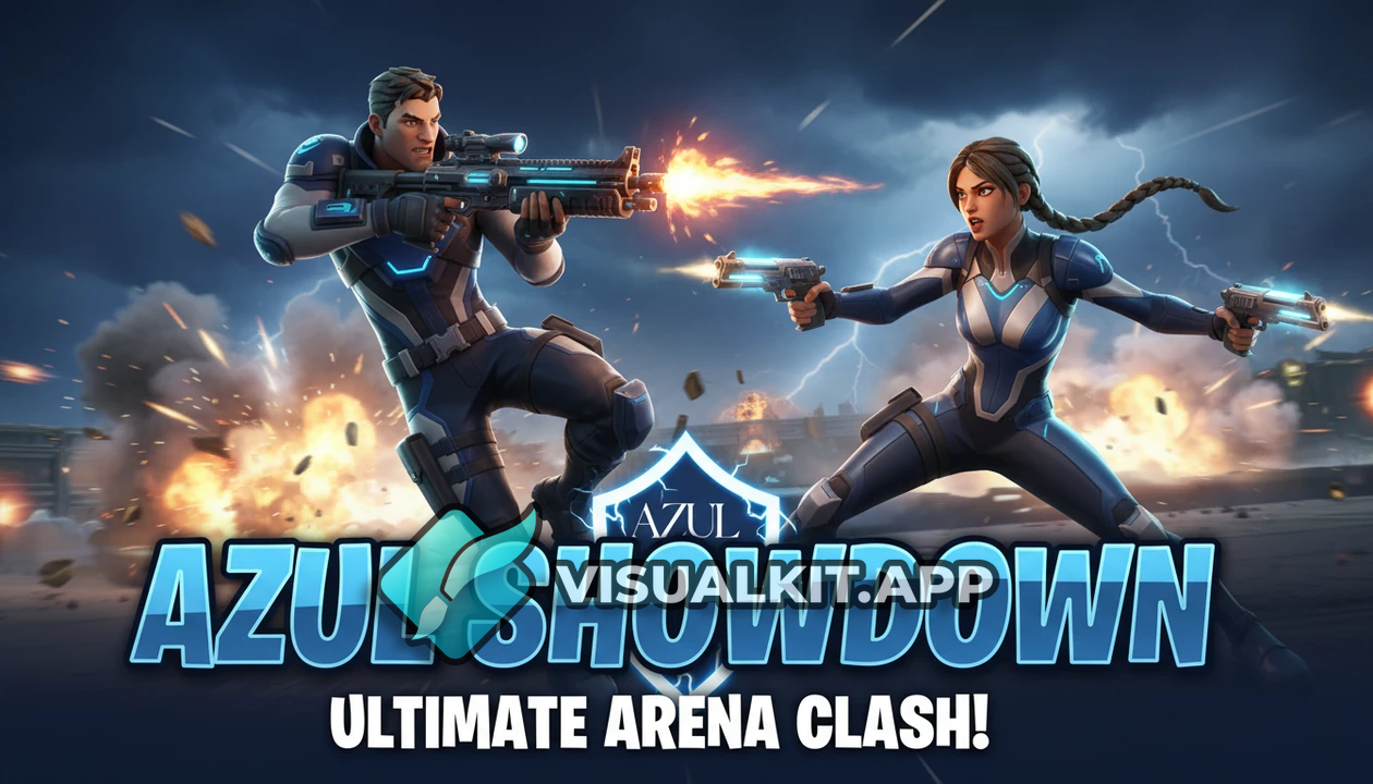 Azul Instagram Story - Minimal Blue Poster 'Azul means hello'