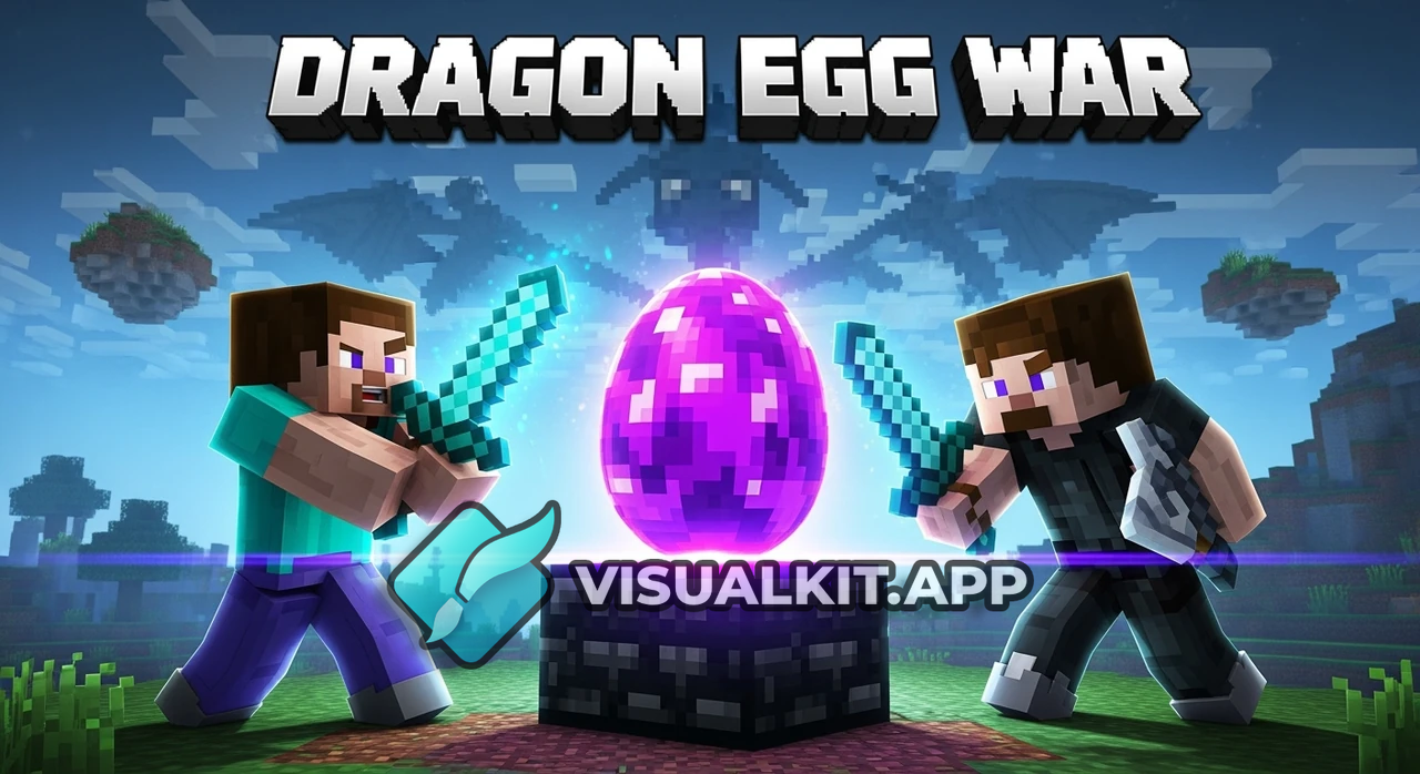 Guy Fighting Over Dragon Egg in The End — Cinematic Duel