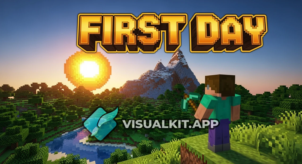 اولین روز من در دنیای ماینکرافت — آغاز ماجراجویی بلوکی